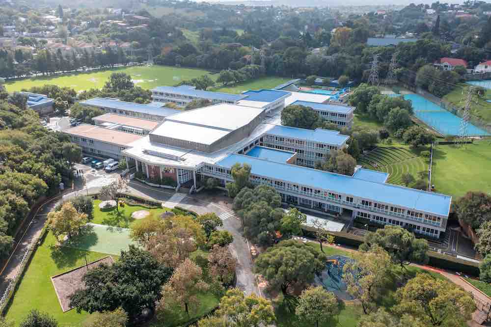 Aerial view of Deutsche Internationale Schule Johannesburg also known as the DSJ - featured on the DSJ admissions page